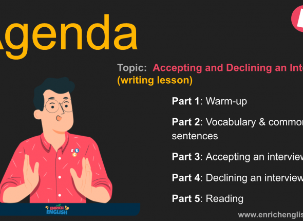 Bài 4: Accepting and declining an interview - tài liệu tiếng Anh miễn phí